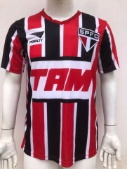 Retro Version 93-94 Sao Paulo Futebol Clube Away Red&Black Thailand Soccer Jersey AAA-4125