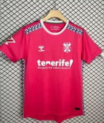 2024-2025 CD Tenerife 2nd Away Pink Thailand Soccer Jersey AAA-5177