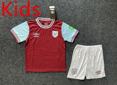 2024-2025 West Ham United Home Red Kids/Youth Soccer Uniform-5526
