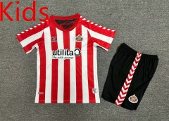 2024-2025 Sunderland AFC Home Red&White Kids/Youth Soccer Uniform-7809