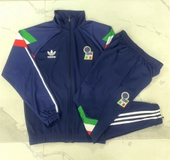 2024-2025 Italy Royal Blue Thailand Soccer Jacket Uniform-815