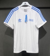 Retro Version Italy White Cotton T-shirt-518