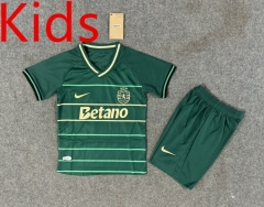 2024-2025 Sporting Clube de Portugal Away Green Kid/Youth Soccer Uniform-6748