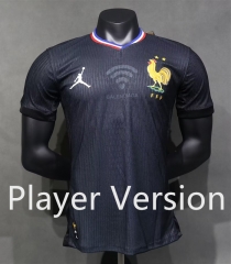 (S-3XL) Player Version 2024-2025 Special Version France Black Thailand Soccer Jersey AAA-518