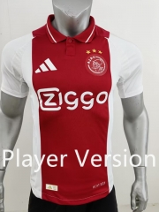 Player Version 2024-2025 Ajax Home Red Thailand Soccer Jersey AAA-7959