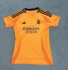 2024-2025 Real Madrid Away Orange Thailand Women Soccer Jersey AAA-4506