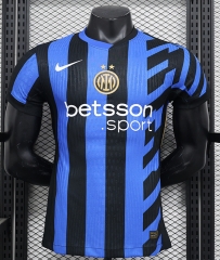 Player Version 2024-2025 Inter Milan Home Blue&Black Thailand Soccer Jersey AAA-888