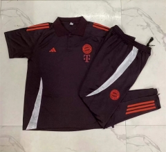 2024-2025 Bayern München Red&Brown Thailand Polo Uniform-815