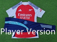 Player Version 2024-2025 Arsenal Home Red Short-Sleeve Thailand Soccer Tracksuit-9926