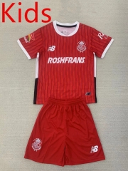 2024-2025 Deportivo Toluca FC Home Red Kids/Youth Soccer Uniform-AY
