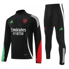 Player Version 2024-2025 Arsenal Black Thailand Soccer Tracksuit-4627
