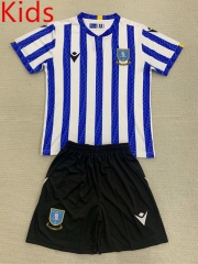2024-2025 Sheffield Wednesday Home Blue&White Kids/Youth Soccer Uniform-AY