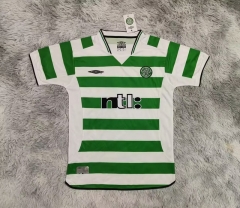 Retro Version 01-03 Celtic Home White&Green Thailand Soccer Jersey AAA-9755