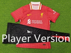 Player Version 2024-2025 Liverpool Home Red Short-Sleeve Thailand Soccer Tracksuit-9926