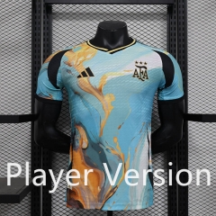 Player Version 2024-2025 Special Version Argentina Blue Thailand Soccer Jersey AAA-888