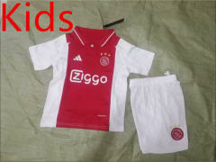 2024-2025 Ajax Home Red Kid/Youth Soccer Uniform-0973