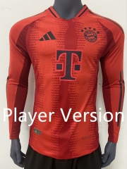 Player Version 2024-2025 Bayern München Home Red LS Thailand Soccer Jersey AAA-9056