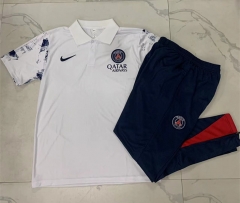 2024-2025 PSG White Thailand Polo Uniform-815