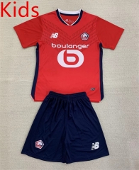 2024-2025 Lille Home Red Kid/Youth Soccer Uniform-AY