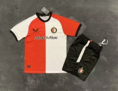 2024-2025 Feyenoord Rotterdam Home Red&White Soccer Uniform-9070