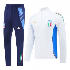 2024-2025 Italy White Thailand Soccer Jacket Uniform-LH