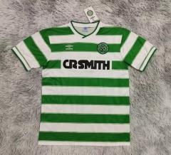 Retro Version 85-86 Celtic Home White&Green Thailand Soccer Jersey AAA-9755