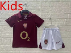Retro Version 05-06 Arsenal Home Red Kids/Youth Soccer Uniform-5074