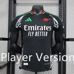 Player Version 2024-2025 Arsenal Away Black Thailand Soccer Jersey AAA-888
