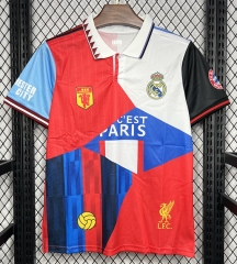 2024-2025 Joint Version Real Madrid Red&White&Blue Thailand Soccer Jersey AAA