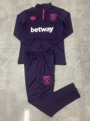 2024-2025 West Ham United Purple Thailand Soccer Tracksuit-411