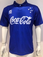 Retro Version 1993 Cruzeiro EC Home Blue Thailand Soccer Jersey AAA-4125