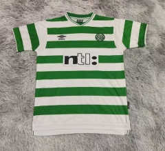 Retro Version 99-00 Celtic Home White&Green Thailand Soccer Jersey AAA-9755