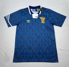 Retro Version 91-94 Scotland Home Royal Blue Thailand Soccer Jersey AAA-2282
