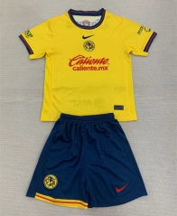 2024-2025 Club America Home Yellow Soccer Uniform-AY
