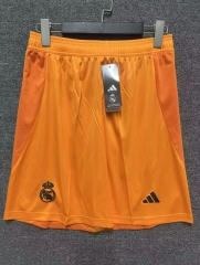 2024-2025 Real Madrid Away Yellow Thailand Soccer Shorts