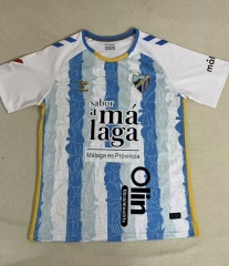 (S-4XL) 2024-2025 Málaga CF Home Blue&White Thailand Soccer Jersey AAA-5177