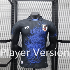 Player Version 2024-2025 Special Version Y3 Japan Blue&Black Thailand Soccer Jersey AAA-888