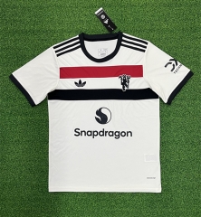 (S-4XL) 2024-2025 Manchester United 2nd Away White Thailand Soccer Jersey AAA-403