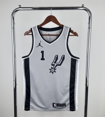 2021 Jordan Limited Version San Antonio Spurs Gray #1 NBA Jersey-311