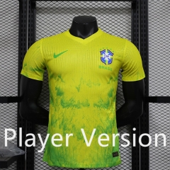 Player Version 2024-2025 Special Version Brazil Yellow Thailand Soccer Jersey AAA-888