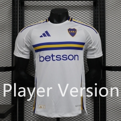 Player Version 2024-2025 Boca Juniors Away White Thailand Soccer Jersey AAA-888