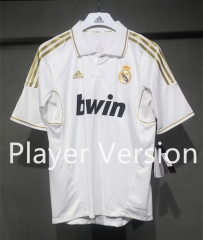 Player Version 11-12 Retro Version Real Madrid Home White Thailand Soccer Jersey AAA-518