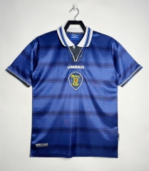 Retro Version 98-00 Scotland Away Royal Blue Thailand Soccer Jersey AAA-811