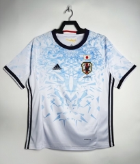 Retro Version 16-17 Japan Away White&Blue Thailand Soccer Jersey AAA-811