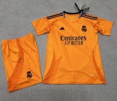 2024-2025 Real Madrid Away Orange Soccer Uniform-3454