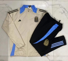 2024-2025 Argentina Beige Thailand Soccer Jacket Uniform-815