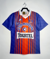 Retro Version 93-94 Paris Home Blue&Red Thailand Soccer Jersey AAA-811