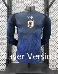 Player Version 2024-2025 Y3 Japan Home Blue LS Thailand Soccer Jersey AAA-4285