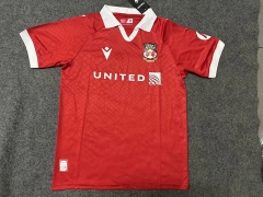 2024-2025 Wrexham Home Red Thailand Soccer Jersey AAA-GB