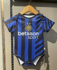 2024-2025 Inter Milan Home Blue&Black Baby Uniform